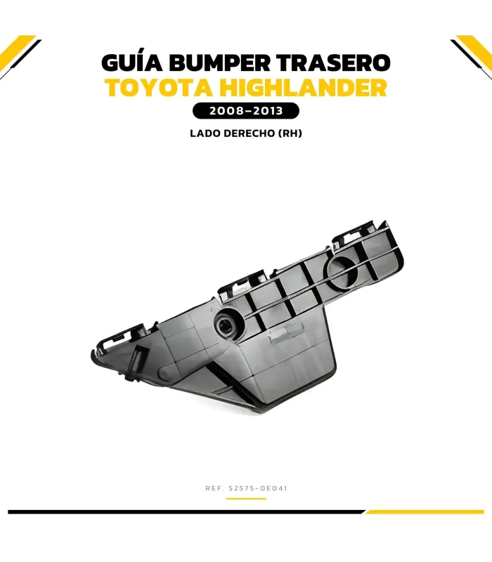 Par de guías de bumper trasero Toyota Highlander