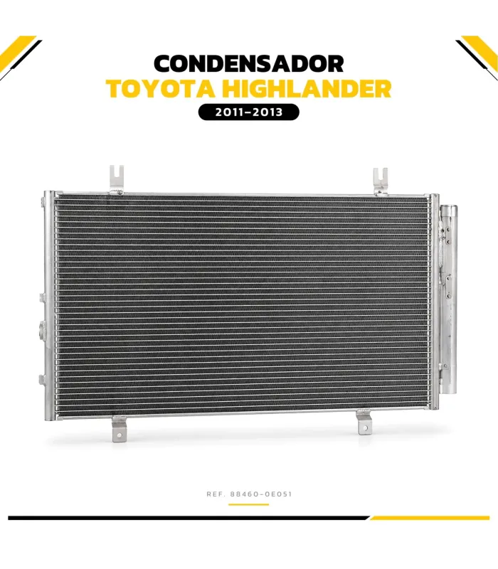 Panal de aluminio condensador Toyota Highlander