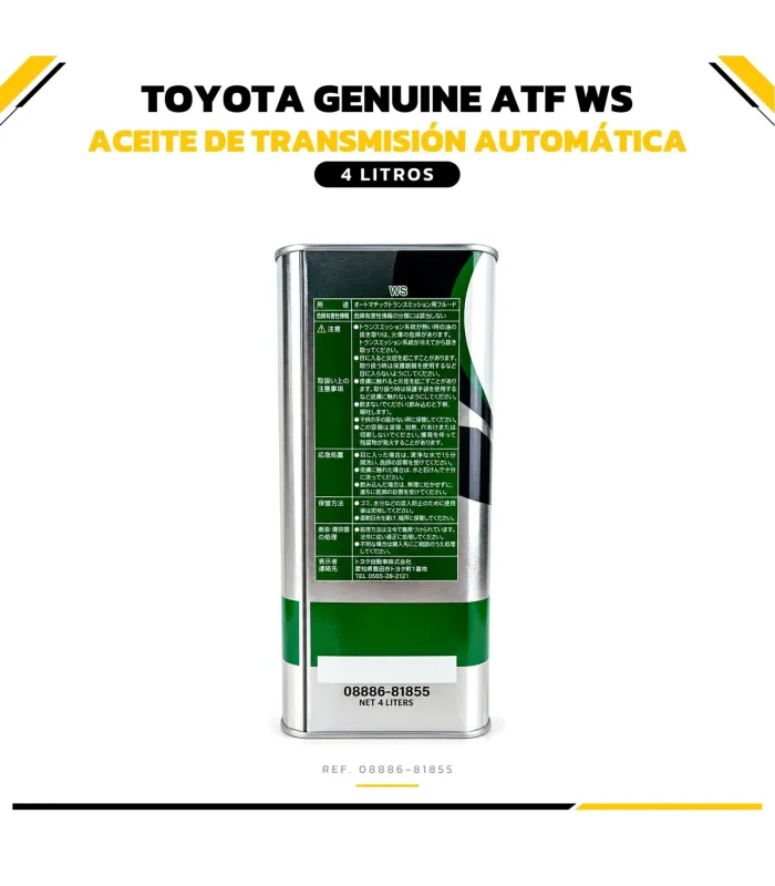 Aceite de caja automática original Toyota ATF WS