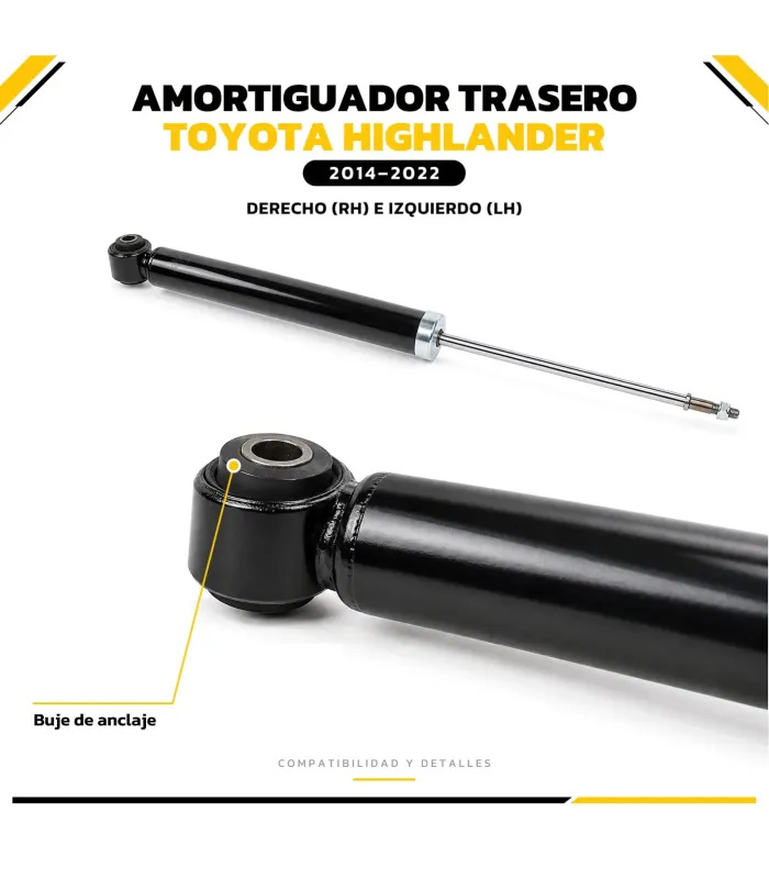 Amortiguador trasero derecho Toyota Highlander 349203