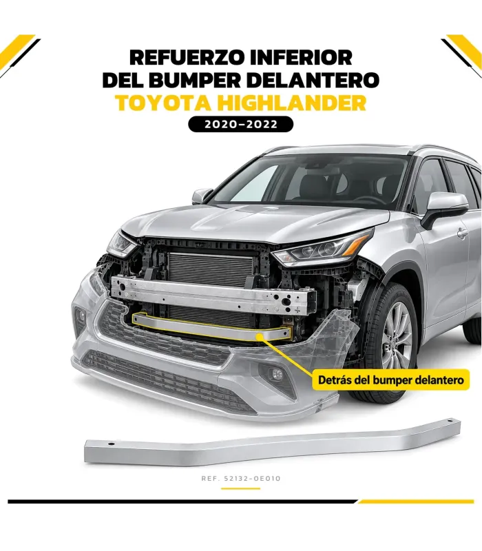 Base de aluminio bumper delantero Highlander