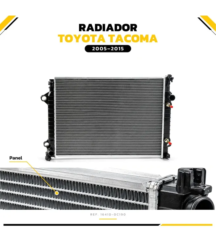 Panal de aluminio radiador Toyota Tacoma 2.7