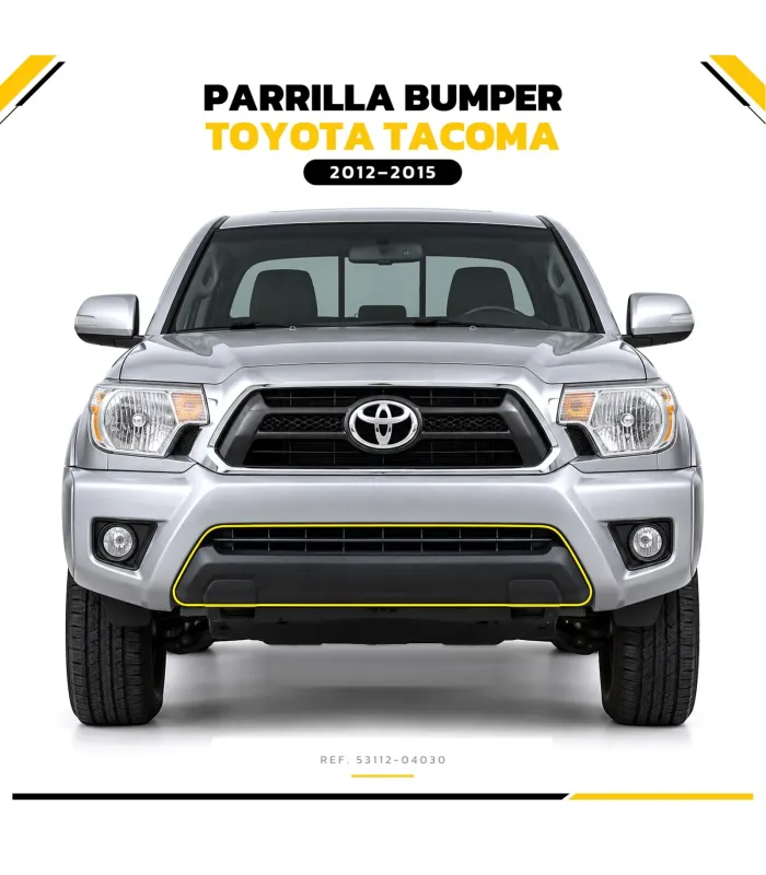 Parrilla de bumper instalada en Toyota Tacoma 2012-2015