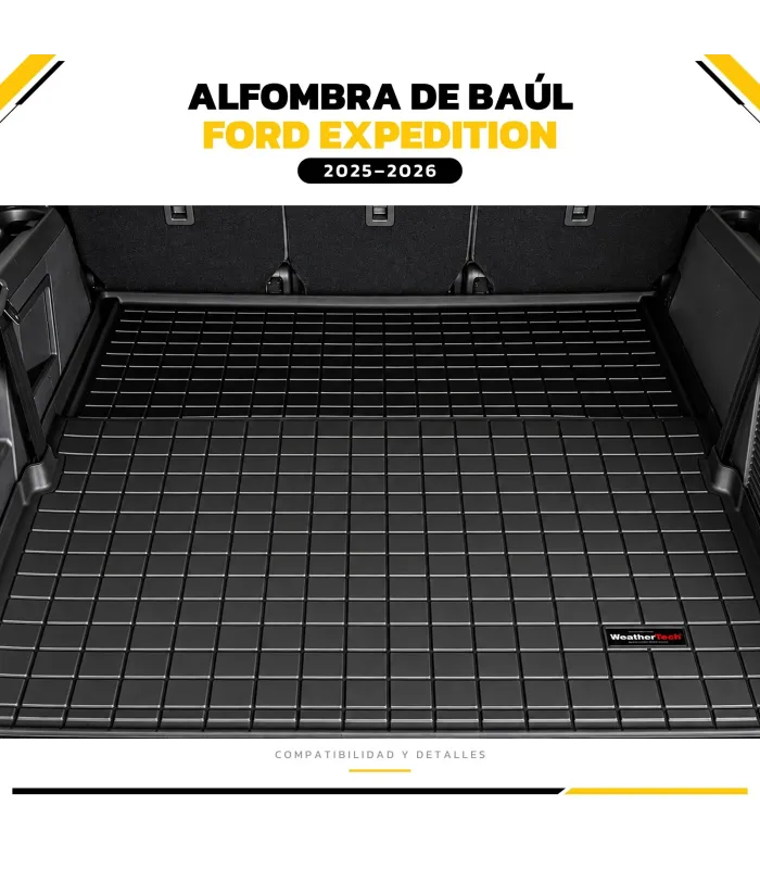 Borde elevado bandeja de baúl WeatherTech Expedition