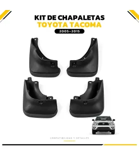 Kit chapaletas Toyota Tacoma 2005-2015 4 piezas