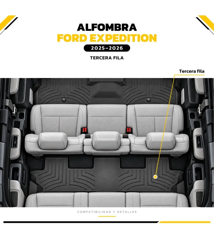 Borde elevado alfombra 3ra fila WeatherTech