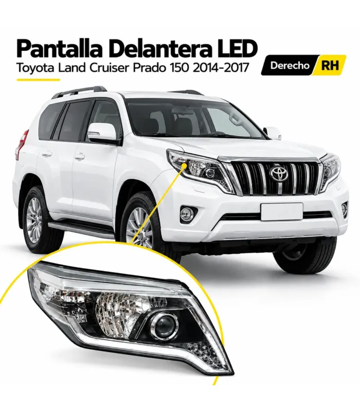 Pantalla delantera derecha Toyota Prado 2014-2017 RH