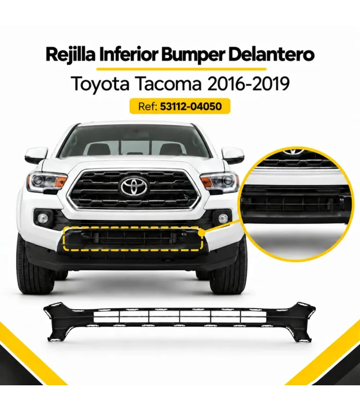 Rejilla inferior frontal Toyota Tacoma 2016-2019