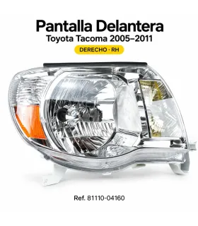 Pantalla delantera Toyota Tacoma 2005-2011 derecho RH 81110-04160