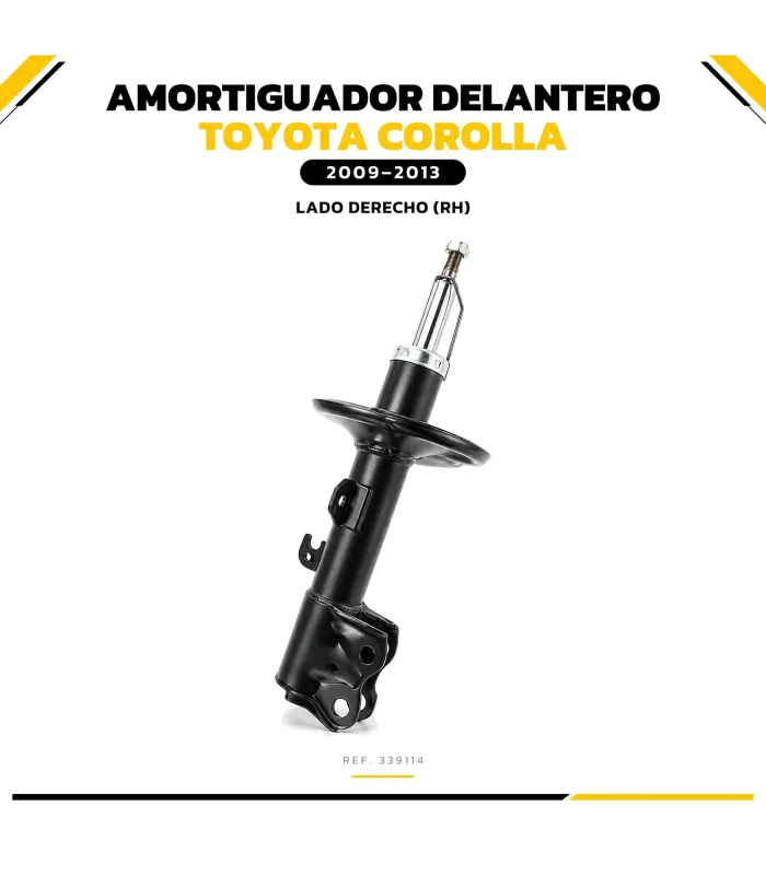 Amortiguador instalado en Toyota Corolla 2009-2013