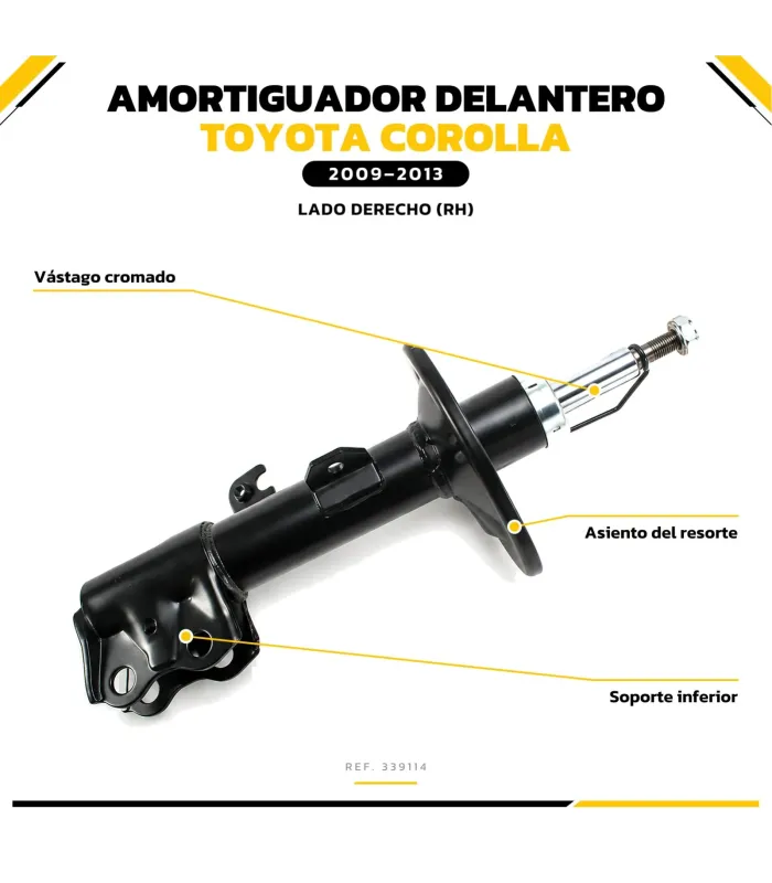 Amortiguador delantero izquierdo Toyota Corolla 339115