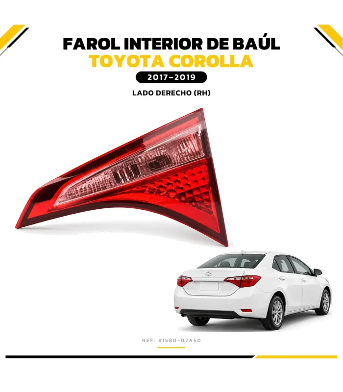 Farol baúl derecho Toyota Corolla 81580-02A50