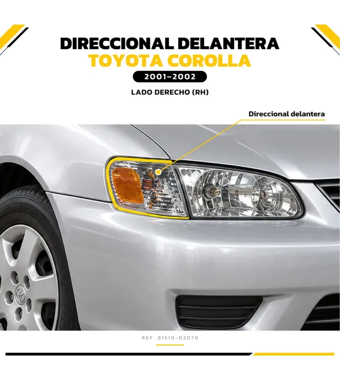 Farol esquinero Toyota Corolla