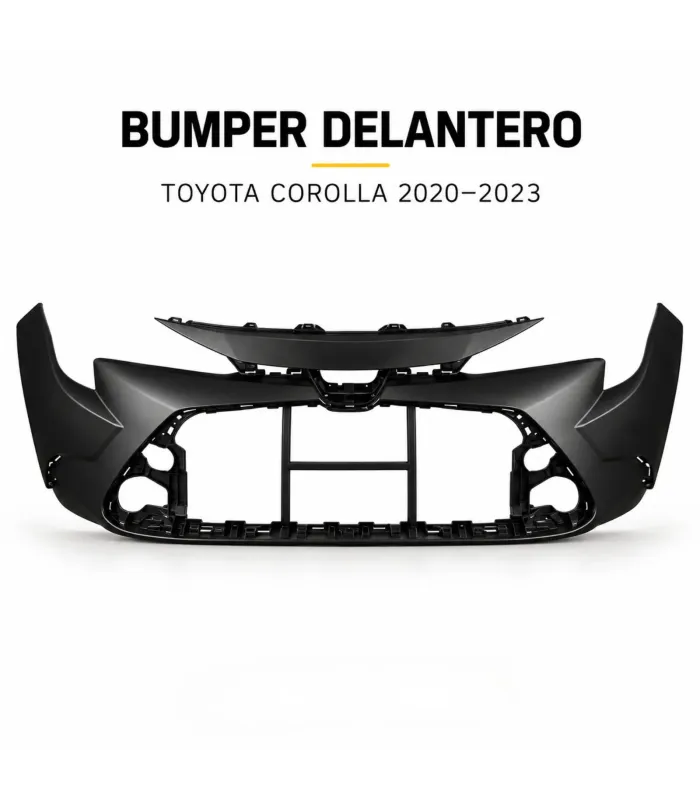 Bumper delantero Toyota Corolla 2020-2023 vista frontal
