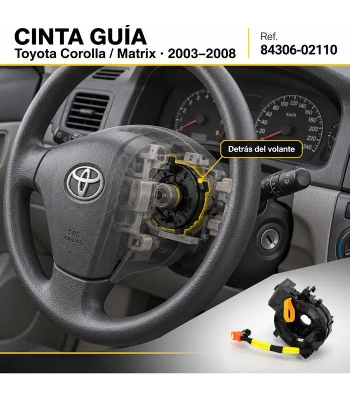 Cinta guía volante Toyota Corolla Matrix Ref 84306-02110