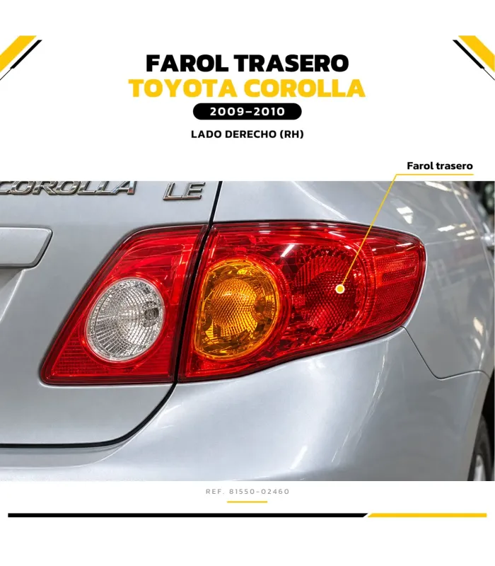 Farol trasero derecho Toyota Corolla 81550-02460