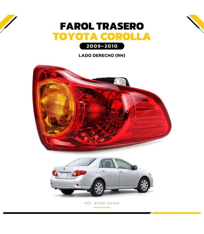 Par de faroles traseros Toyota Corolla 2009-2010
