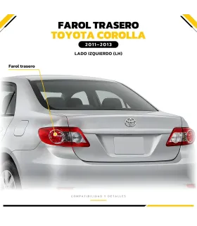 Farol trasero Toyota Corolla 2011-2013