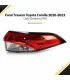 Farol trasero instalado en Toyota Corolla sedán 2020-2023