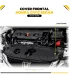 Cover frontal instalado en Honda Civic 2013-2015