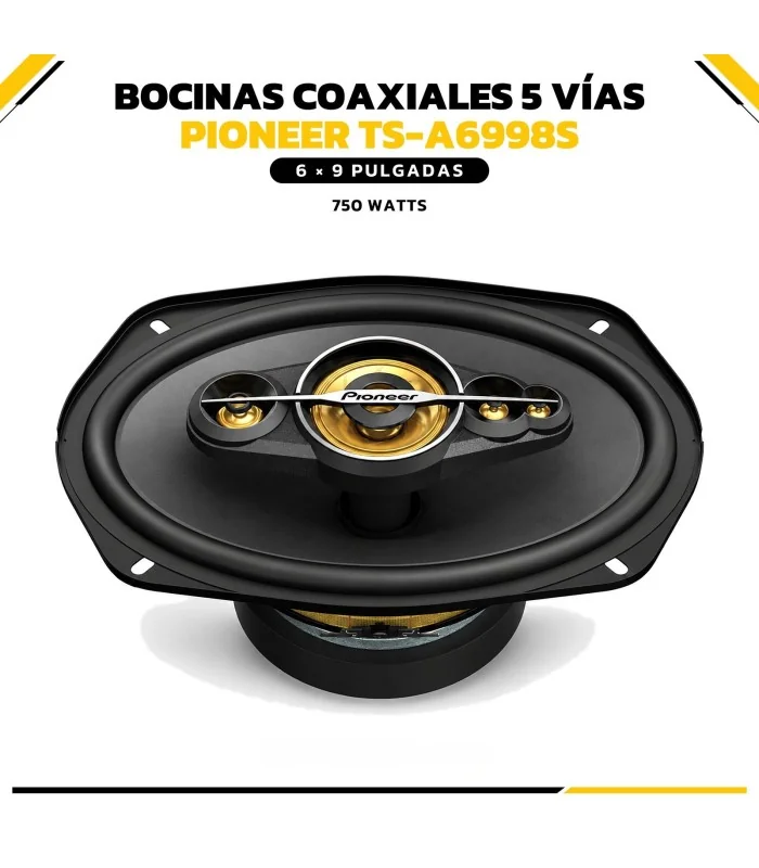 Bocina coaxial 5 vías Pioneer Serie A 6x9