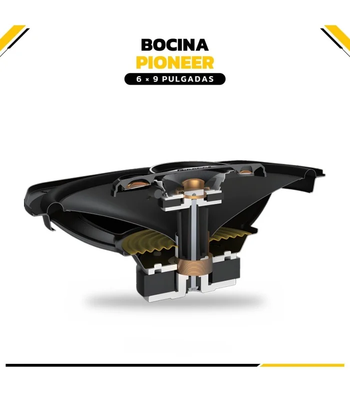 Bocinas Pioneer TS-A6998S 6x9 750W 5 Vías | Auto Fashion