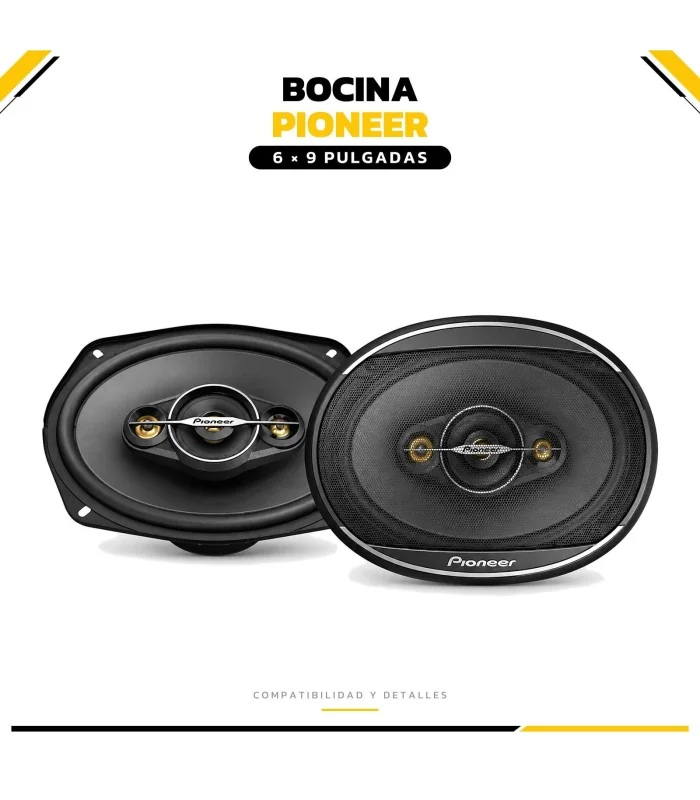 bocinas pioneer 6x9, ts-a6998s