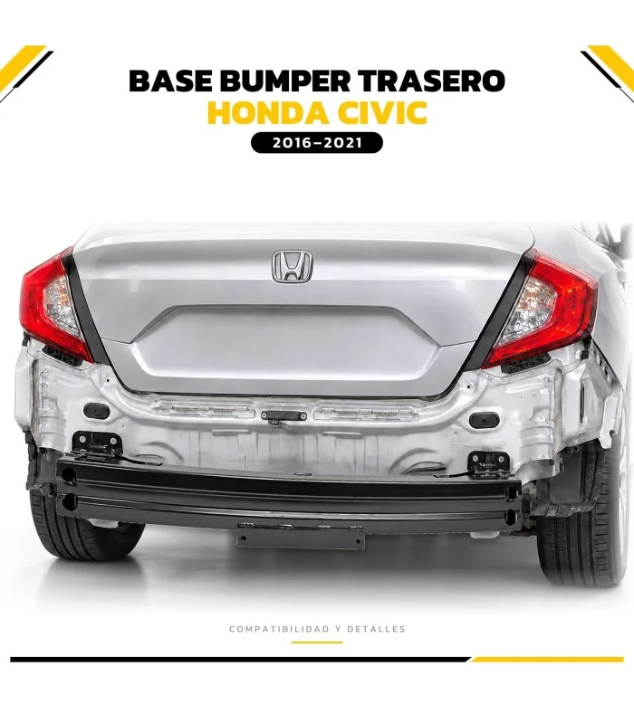 Base bumper trasero Civic Sedán 2016-2021