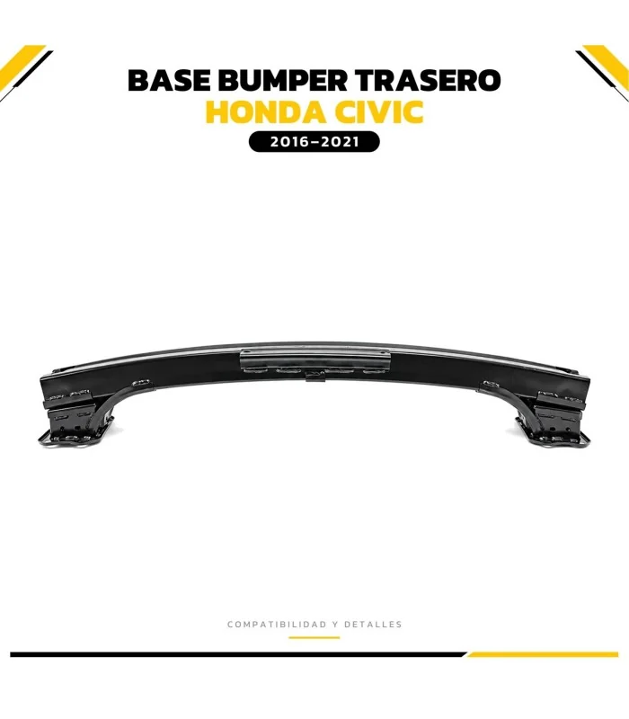 Bumper Base Trasero Honda Civic 2016-2021