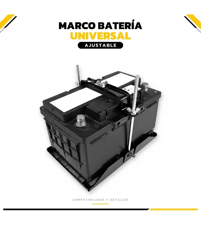 Marco batería universal con varillas de gancho