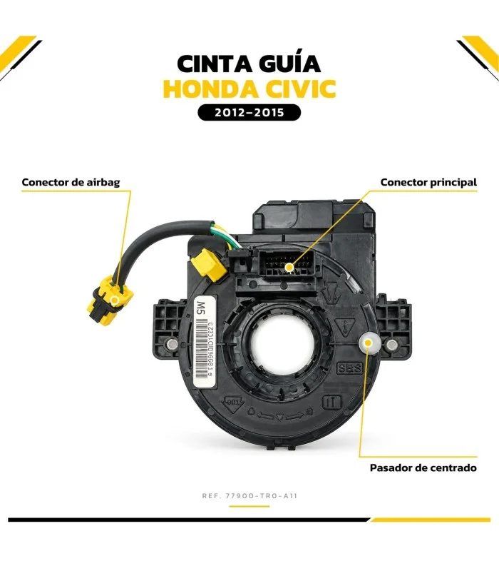 Cinta guía Civic 2012-2015 detalle de conectores
