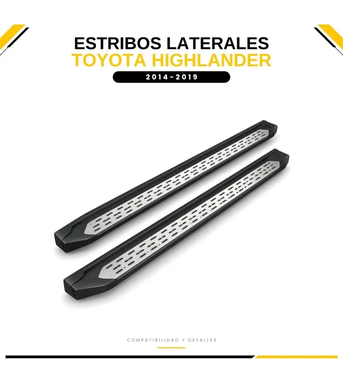 Estribo lateral Toyota Highlander vista superior
