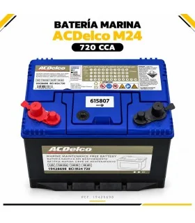 Batería marina ACDelco M24 720 CCA vista superior