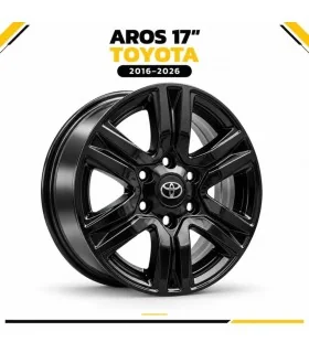 Aros 17 Toyota Hilux 2016-2026 réplica tipo original negro