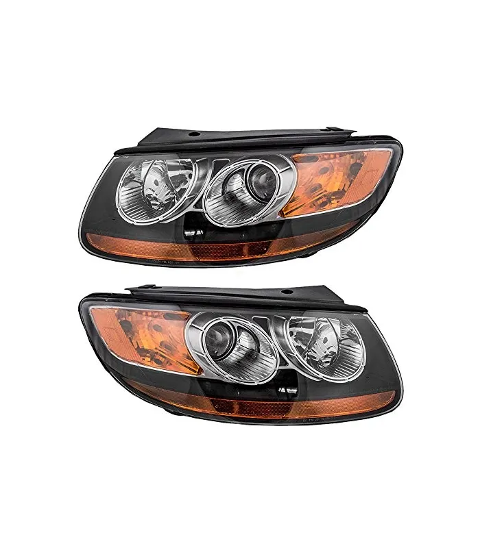 Hyundai Santa Fe 2006-2009 Pantalla delantera Izquierda o derecha tipo original Headlights Korea Amarilla