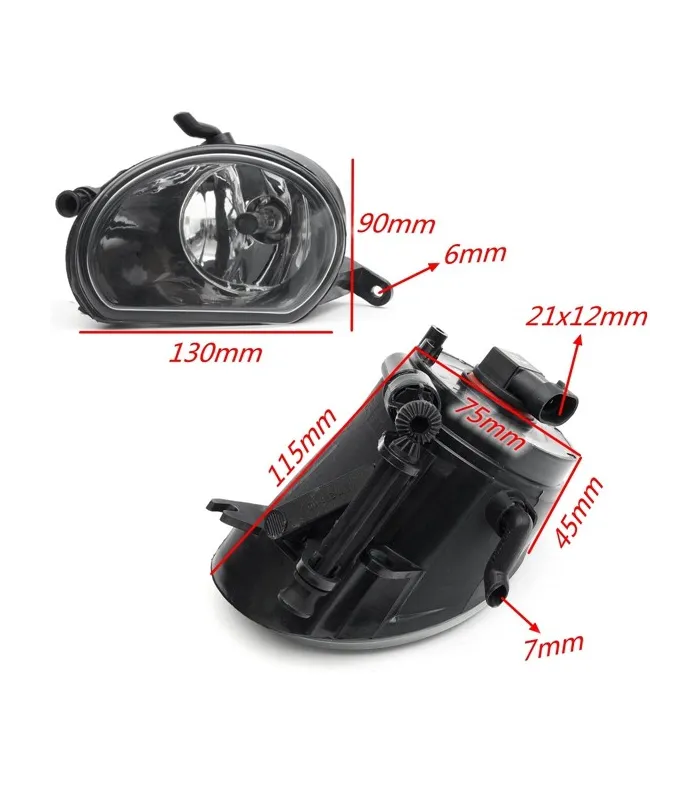 2Pcs 55W 12V H11 LED Car Fog Lights Front Bumper Head Lamps For AUDI Q7 2010-2015