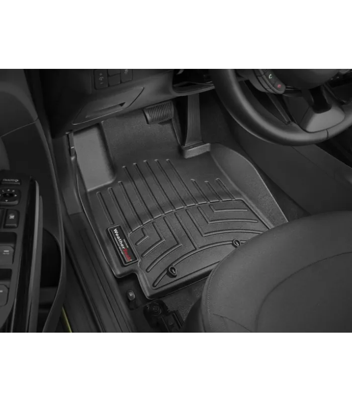 Alfombras de Piso Tipo Bandeja WeatherTech FloorLiner para Kia Soul 2014 a 2019 Set Completo de 2 Filas Ajuste Laser