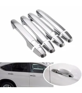 Covers Cromados Manillas Honda CR-V 2012 2013 2014 2015 Kit 8 Piezas ABS Triple Cromo Espejo