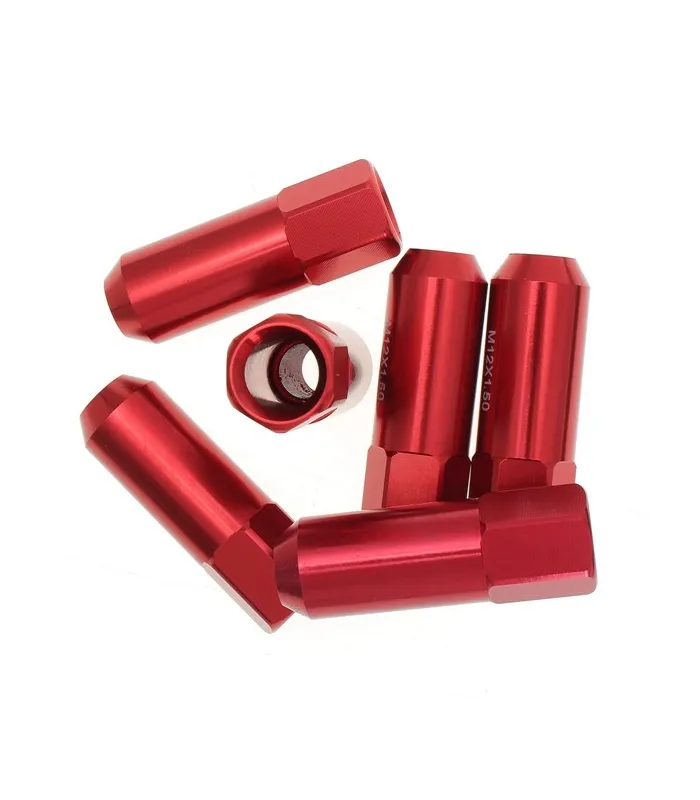 Tuercas Racing de color rojo set de 20pcs M12X1.5 Aluminum