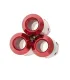 Tuercas Racing de color rojo set de 20pcs M12X1.5 Aluminum