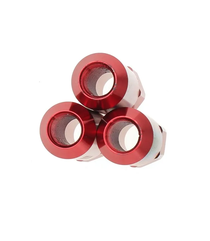 Tuercas Racing de color rojo set de 20pcs M12X1.5 Aluminum