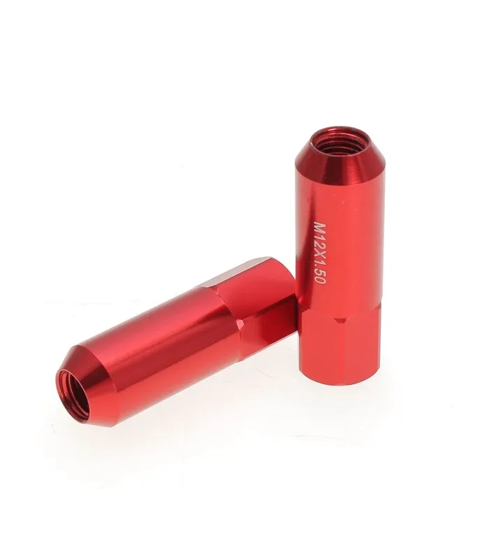 Tuercas Racing de color rojo set de 20pcs M12X1.5 Aluminum