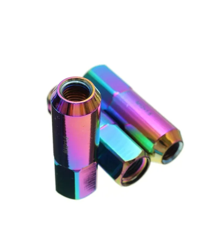 Tuercas Racing de color arcoiris set de 20pcs M12X1.5 Aluminum