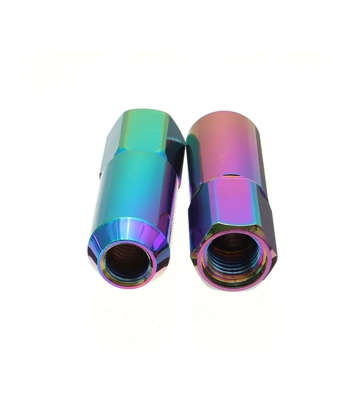 Tuercas Racing de color arcoiris set de 20pcs M12X1.5 Aluminum