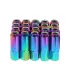 Tuercas Racing de color arcoiris set de 20pcs M12X1.5 Aluminum