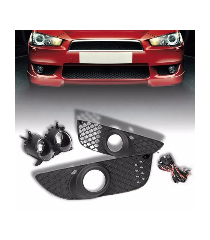 Mitsubishi Lancer 2008-2014 Faroles auxiliatres de la parrilla del bomper