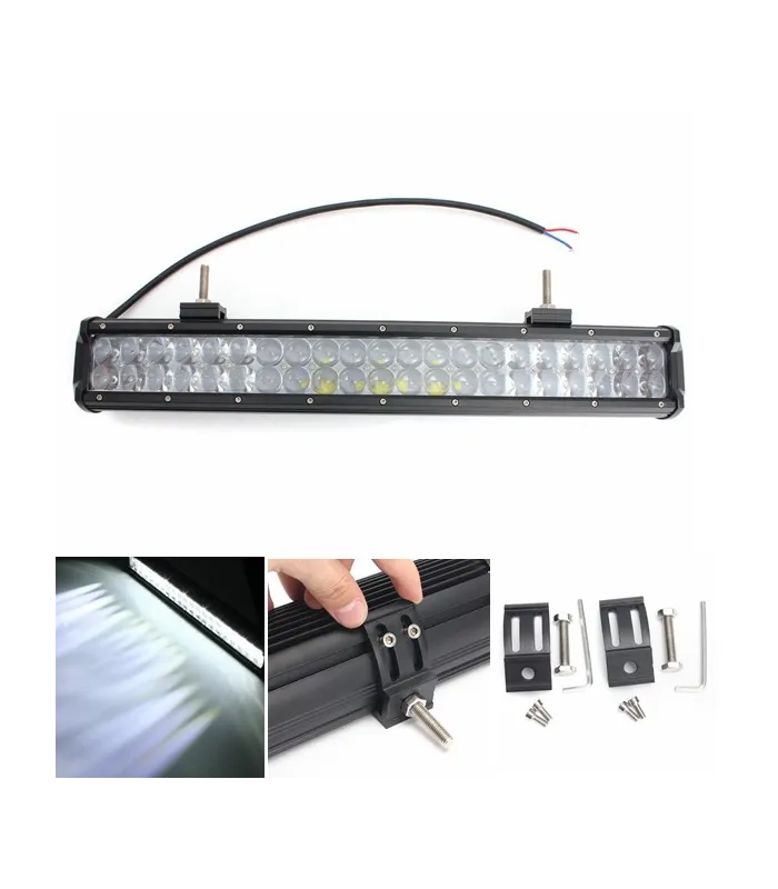 Barra de luces Led de 20 pulgadas doble lineas ideal para jeep todo terreno UTV DC10-30V 4WD SUV
