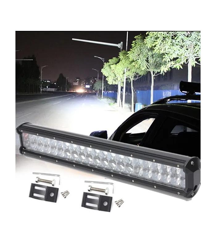 Barra de luces Led de 20 pulgadas doble lineas ideal para jeep todo terreno UTV DC10-30V 4WD SUV