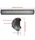 Barra de luces Led de 20 pulgadas doble lineas ideal para jeep todo terreno UTV DC10-30V 4WD SUV