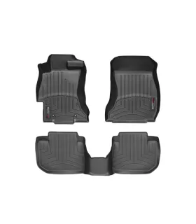 Alfombras WeatherTech FloorLiner para Subaru XV Crosstrek 2013 a 2017 Set Completo de 2 Filas Proteccion Laser Ref 44439-1-2